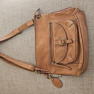 Fossil Leather Shoulder Bag
